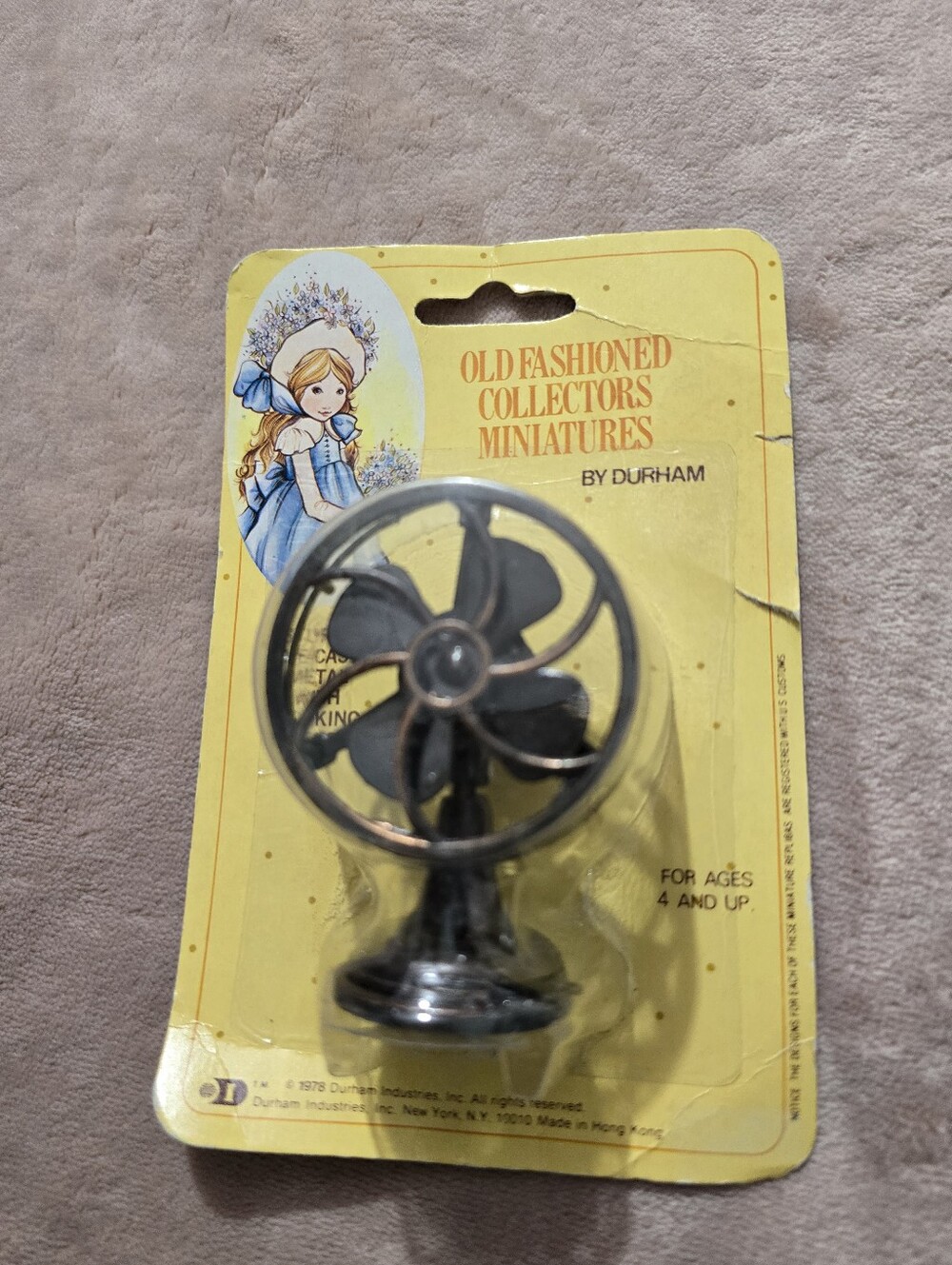 vintage 1978 Durham  Old Fashioned Collectors Miniatures diecast metat Fan